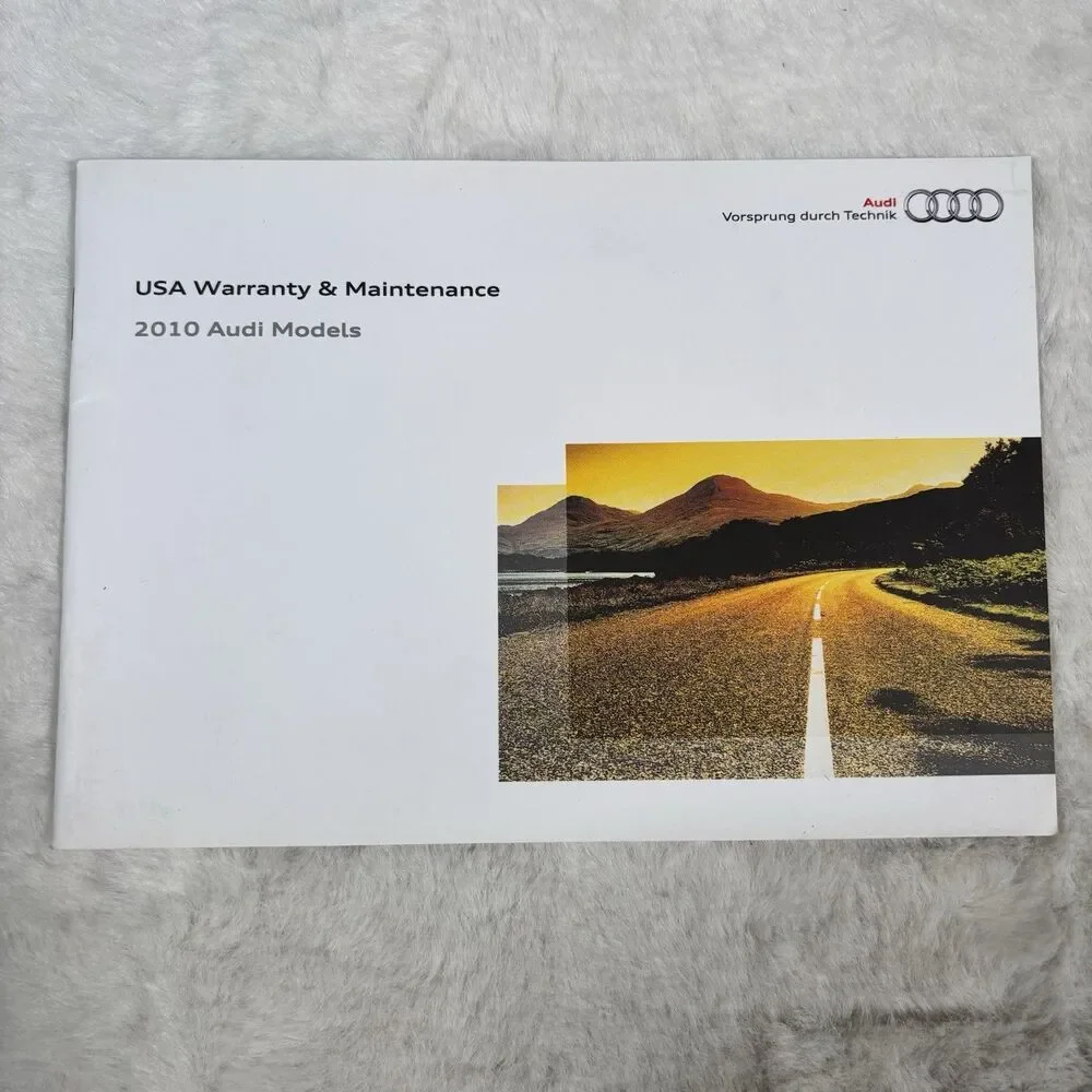 2010 audi models warranty maintenance Manual Booklet Car Auto Automobile Book